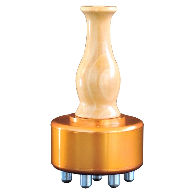 温灸磁疗艾灸棒经络刷能量仪多功能按摩刮痧纯铜温灸器随身灸木制